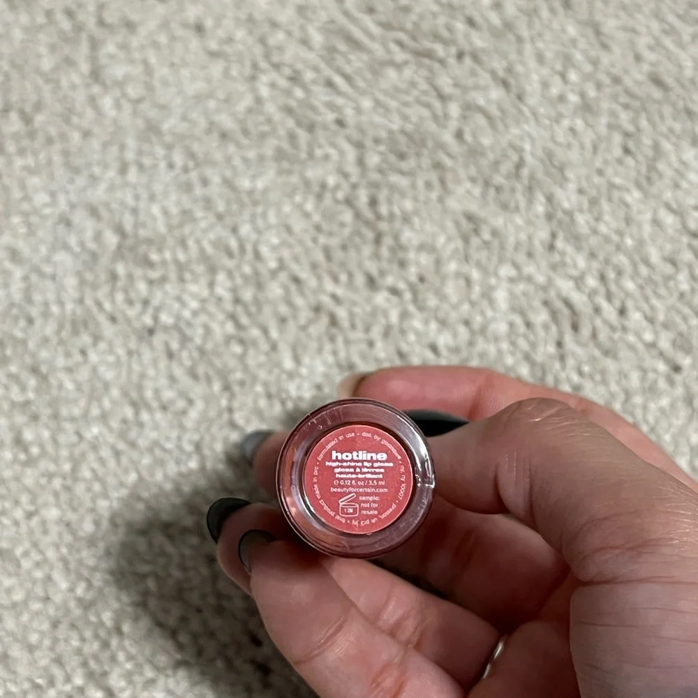 Beauty for certain high shine lip gloss in hotline